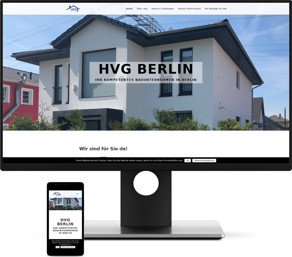 Webdesign Harz HVG-Berlin Website