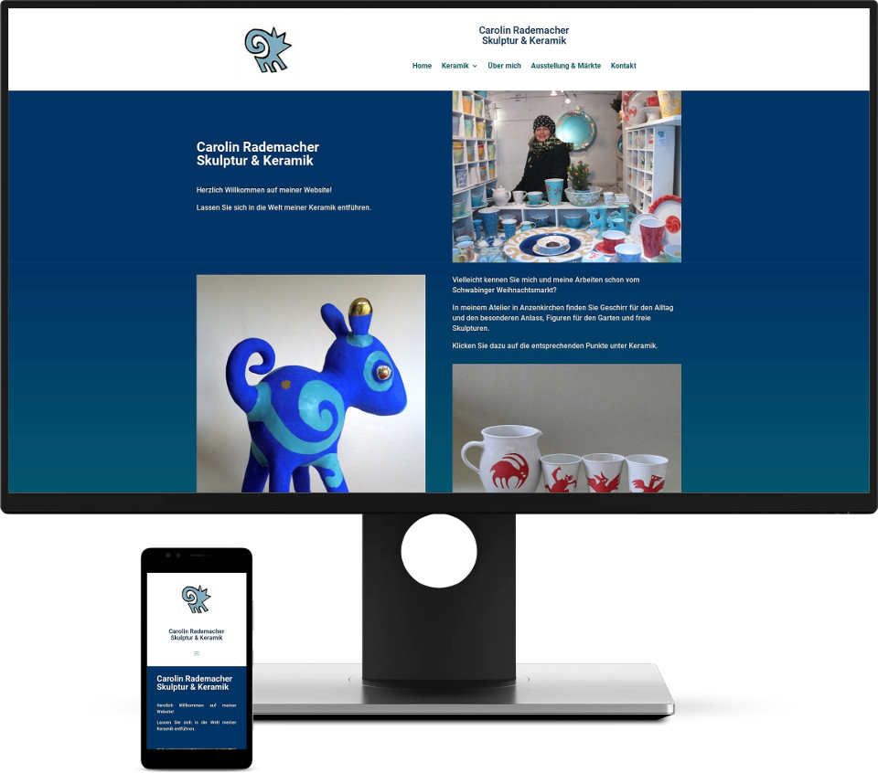 Webdesign Harz Kunsthandwerk Keramik Website