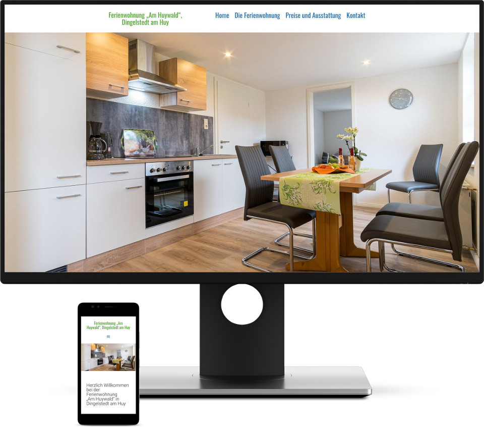 Webdesign Harz Ferienwohnung Huy